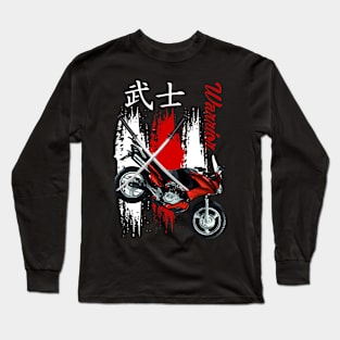 Japanese Motorbike Warrior Long Sleeve T-Shirt